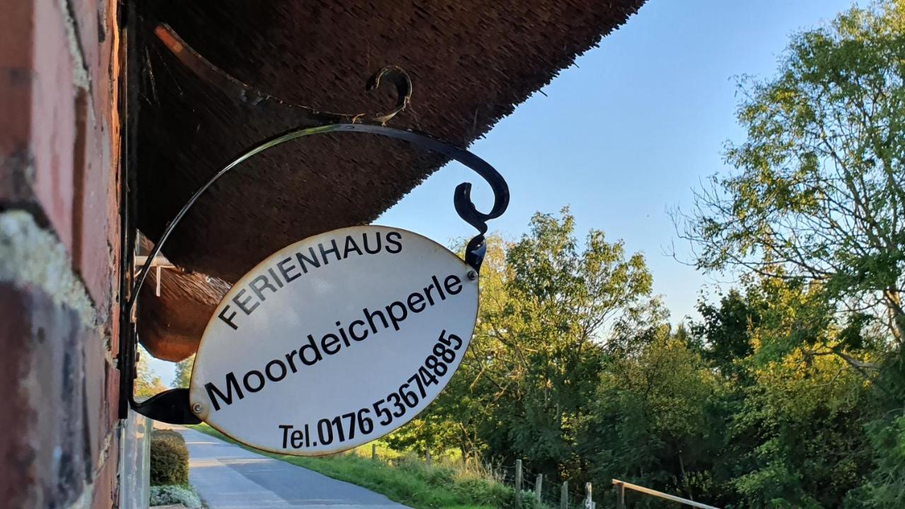 Reetdachhaus Moordeichperle Villa Nordstrand Esterno foto